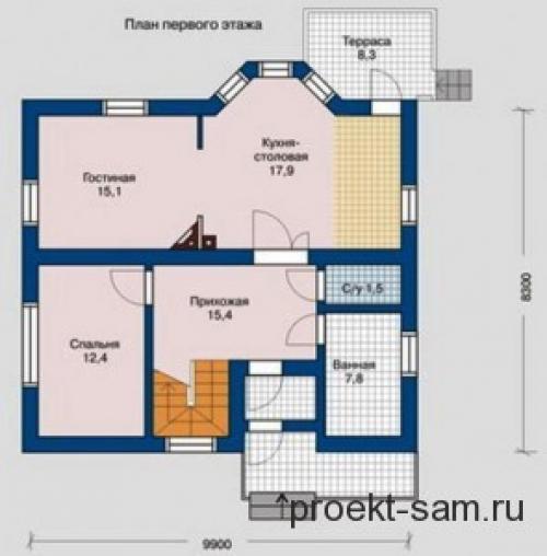 Удобная планировка дома 8 .  Удобная планировка одноэтажного дома