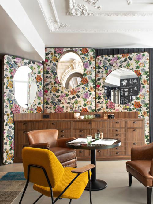 Флора и элегантность: отель в старинном здании в Париже 19