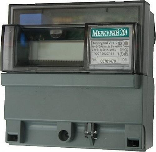 Счетчик электроэнергии однофазный. Меркурий 201.4 ( с ЖКИ циферблатом) и 201.5 ( с электромеханическим циферблатом)