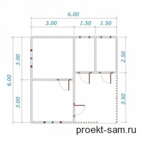 Удобная планировка дома 8 .  Удобная планировка одноэтажного дома