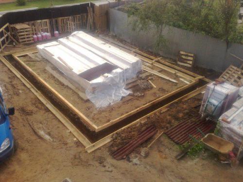 Дешевый фундамент для гаража. 