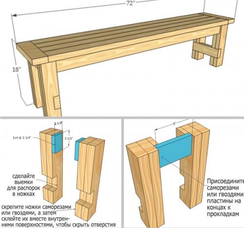 Скамья своими руками. Лавочка своими руками: простые и сложные конструкции для новичков и профессионалов (150 фото-идей)