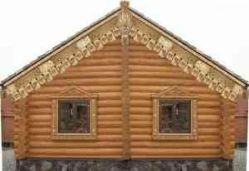 Деревянный фронтон в кирпичном доме. Материалы для облицовки фронтона частного дома 12 Деревянный фронтон в кирпичном доме. Материалы для облицовки фронтона частного дома 12