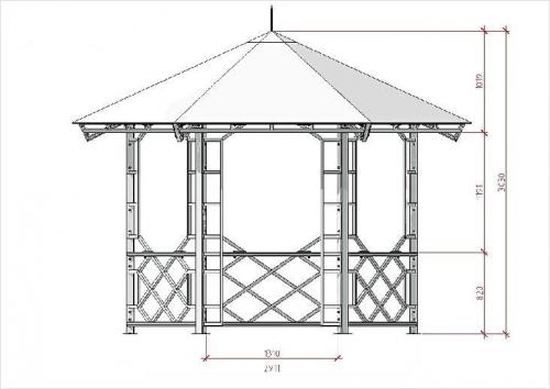 Комбинированные беседки из металла и дерева. Как сделать беседку из металла своими руками