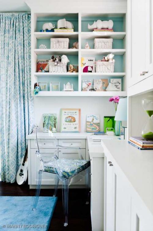 Детская для девочки в зелено-голубой гамме 06