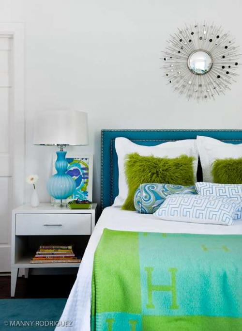 Детская для девочки в зелено-голубой гамме 07