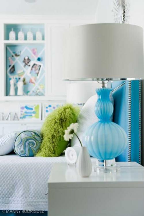 Детская для девочки в зелено-голубой гамме 01