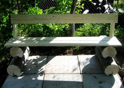 Скамейка со спинкой своими руками из металла чертежи. Фото садовых скамеек: какие материалы подойдут