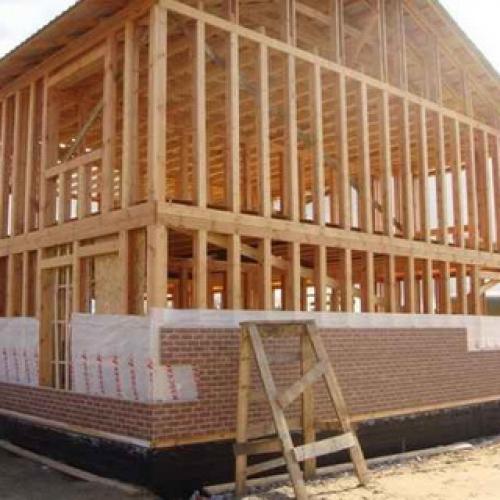 Каркасные деревянные стены. Стены с деревянным каркасом 02