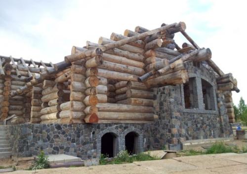 Комбинированный дом из газобетона и бруса. Конструктивные варианты комбинированных домов