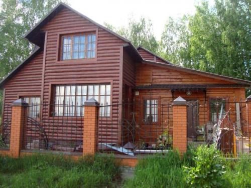 Монтаж металлического сайдинга бревно.