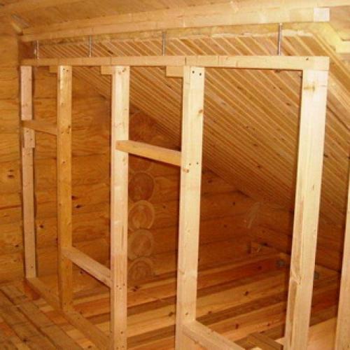 Каркасные деревянные стены. Стены с деревянным каркасом 01