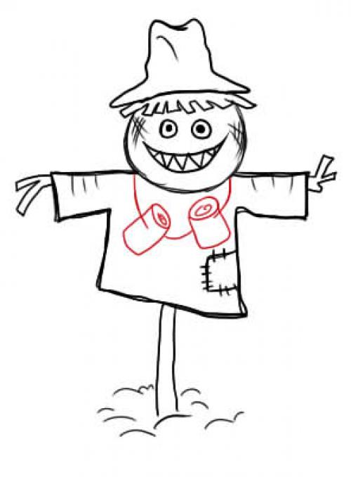 Картинка чучело для детей. Как нарисовать чучело или пугало