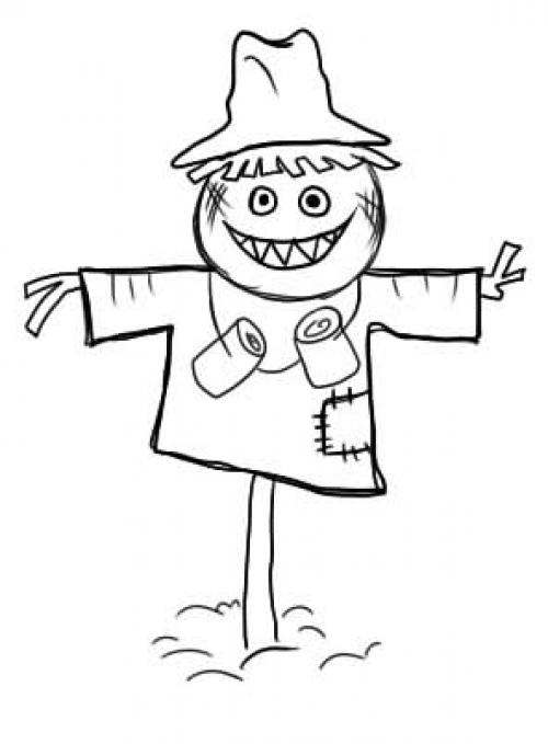 Картинка чучело для детей. Как нарисовать чучело или пугало