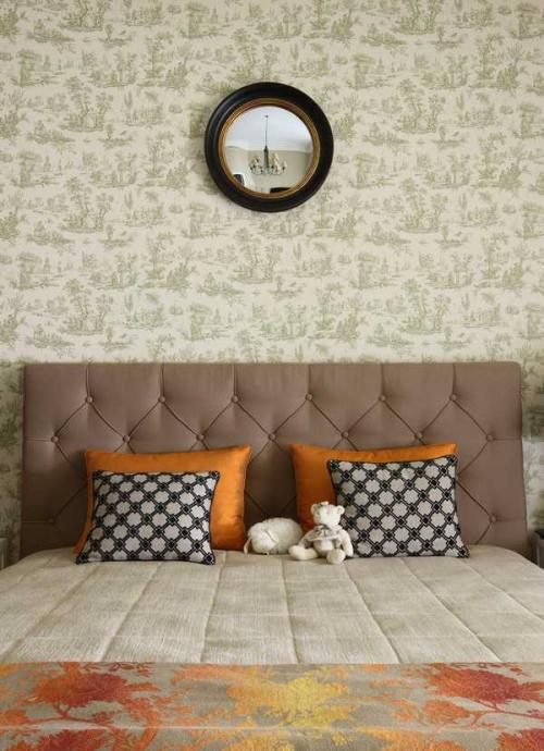 Красивое сочетание цветов в московской спальне 02