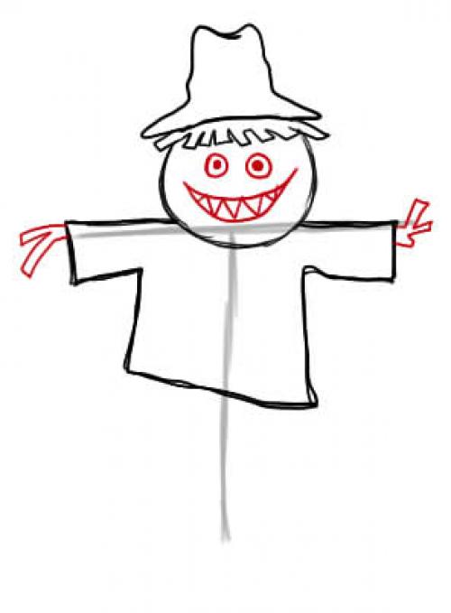 Картинка чучело для детей. Как нарисовать чучело или пугало