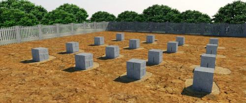 Столбчатый фундамент это. Столбчатый фундамент. Достоинства и недостатки.