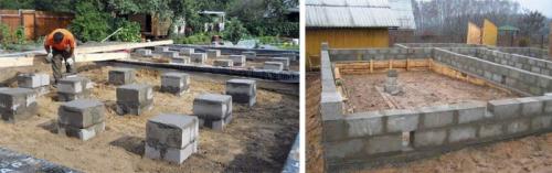 Фундамент из блоков 20х20х40. Строим основание дома из фундаментных блоков 20х20х40