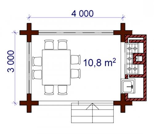 Проекты беседок из дерева с мангалом и барбекю из кирпича. Какие бывают беседки 13