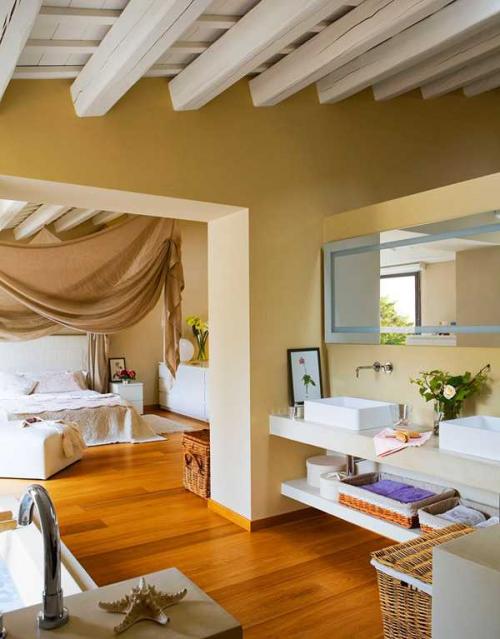 Ванная, совмещенная со спальней 04