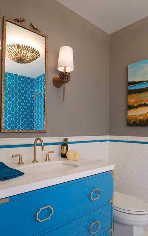 Красивые оттенки в оформлении детской 13