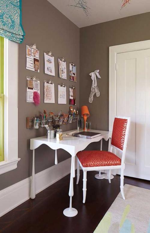 Красивые оттенки в оформлении детской 10