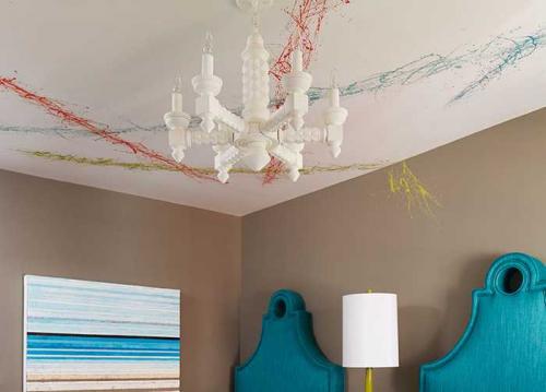 Красивые оттенки в оформлении детской 08