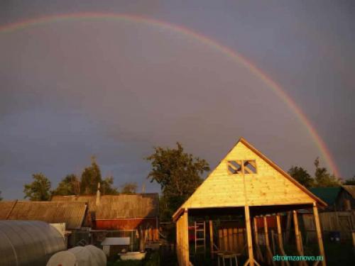 Размер окна на фронтоне. Фронтон с окнами своими руками