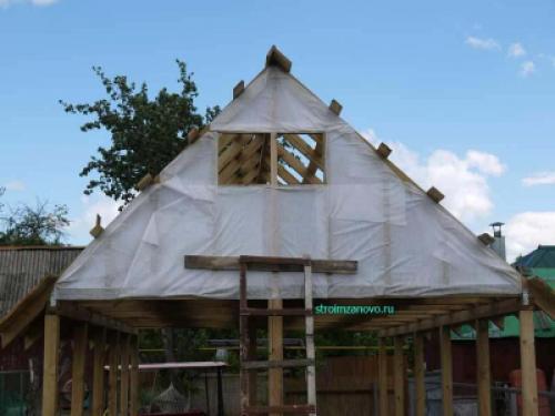 Размер окна на фронтоне. Фронтон с окнами своими руками