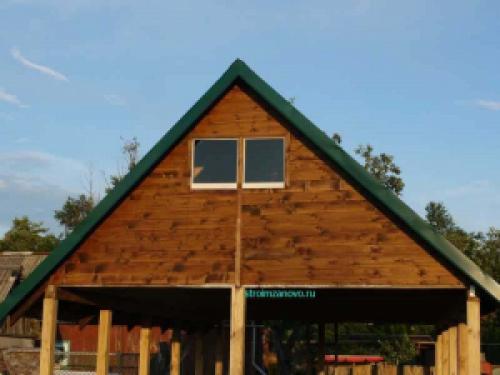 Размер окна на фронтоне. Фронтон с окнами своими руками