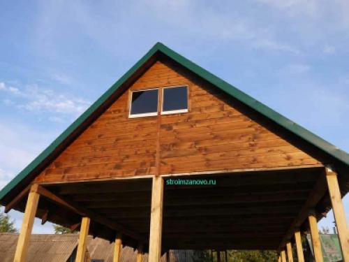 Размер окна на фронтоне. Фронтон с окнами своими руками