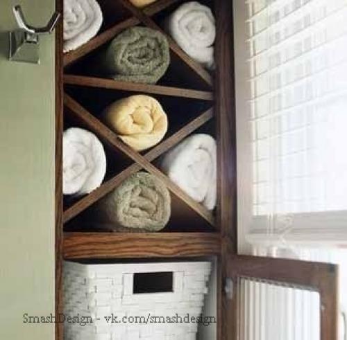 Варианты полочек для ванной комнаты 02