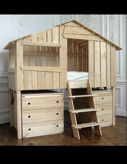 Домики в детской комнате 01