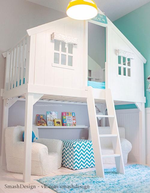 Домики в детской комнате 05