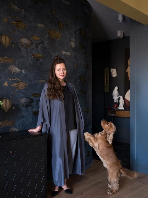 Квартира с интересными обоями в Москве (65 кв. м) 15