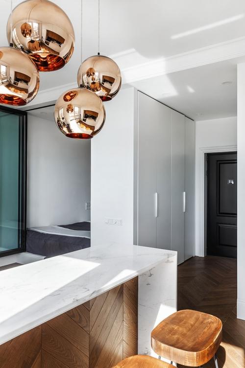 Минималистичная квартира в Москве (34 кв. м) 11