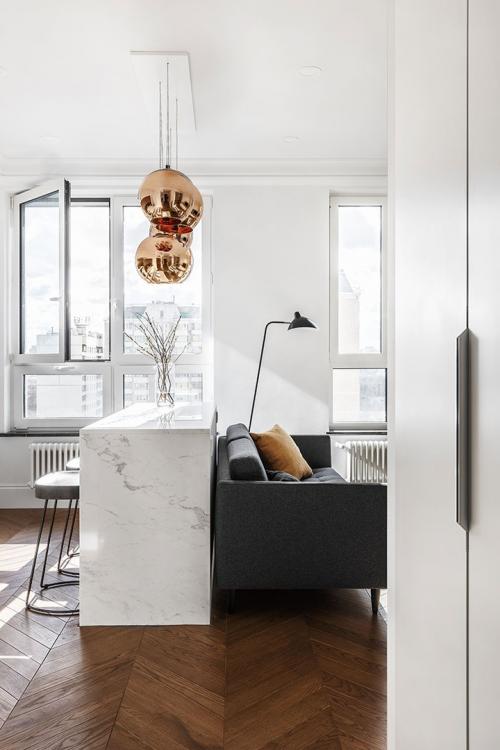 Минималистичная квартира в Москве (34 кв. м) 17