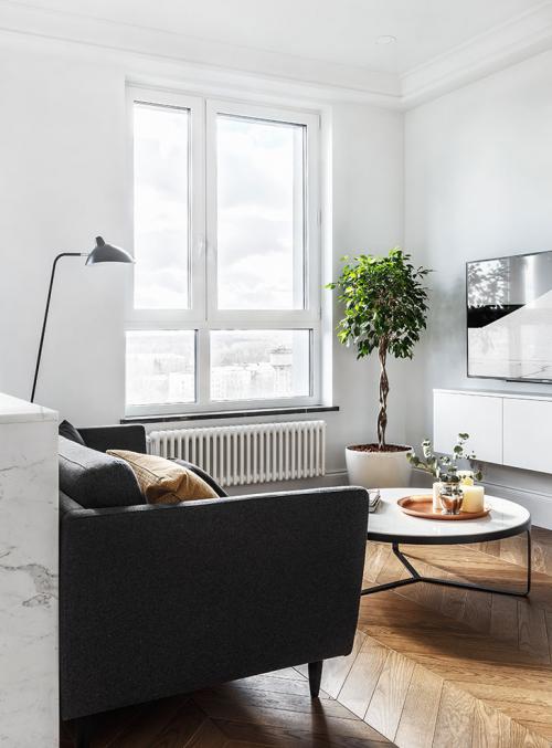 Минималистичная квартира в Москве (34 кв. м) 13