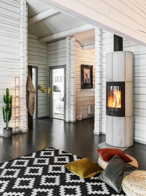 Семейный уют в бревенчатом домике 01