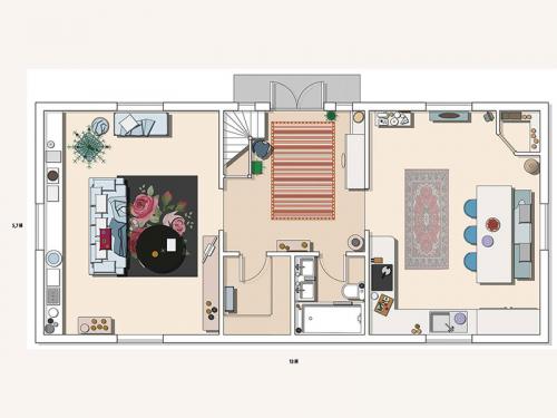 Рождественская атмосфера в небольшом доме 19