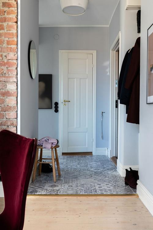 Красивый интерьер в оттенках синего (47 кв. м) 21