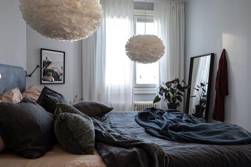 Красивый интерьер в оттенках синего (47 кв. м) 17