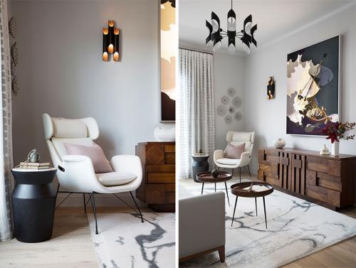 Стильный черно-белый интерьер 08