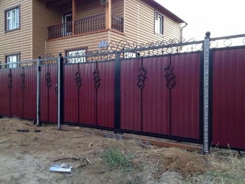 Ворота распашные из профнастила своими руками чертежи. Ворота из профнастила — 135 фото, как установить своими руками разные типы ворот