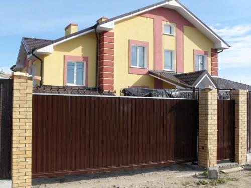 Ворота распашные из профнастила своими руками чертежи. Ворота из профнастила — 135 фото, как установить своими руками разные типы ворот