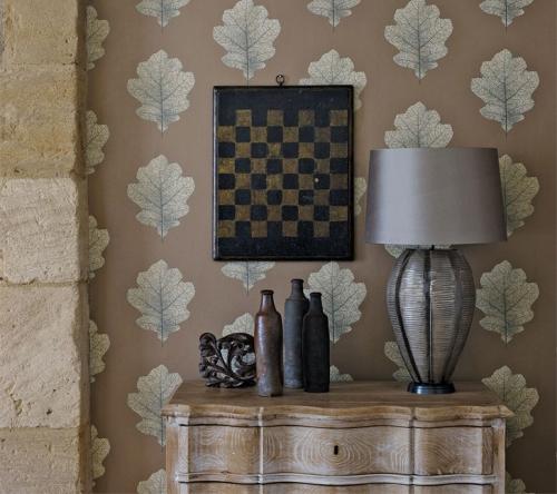 Уютные растительные мотивы в новых обоях и текстиле Sanderson 08