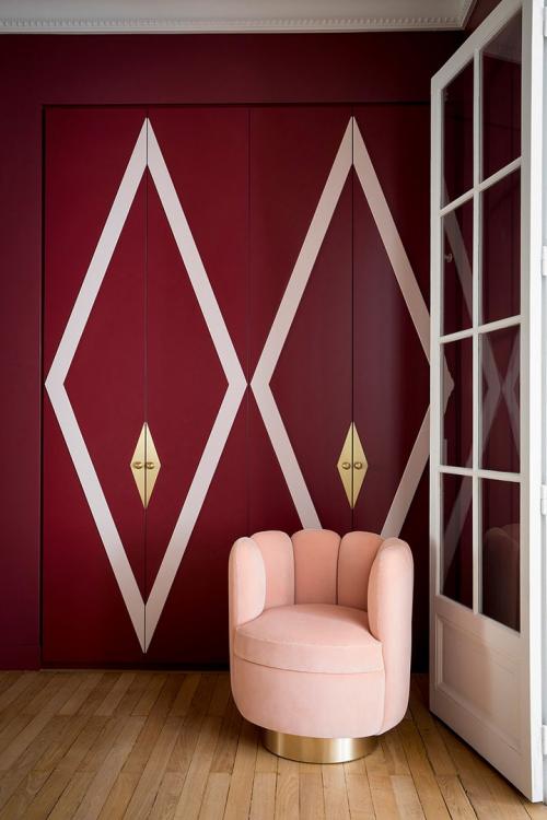 Парижские апартаменты в оттенках синего 11