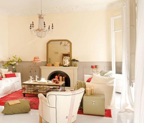 Женственный интерьер с высокими потолками 02