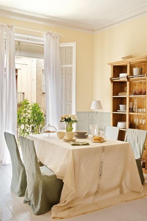 Женственный интерьер с высокими потолками 04