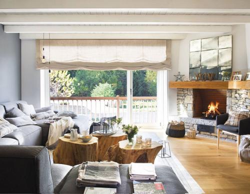 Когда тепло от одного лишь вида: 16 интерьеров с камином 02